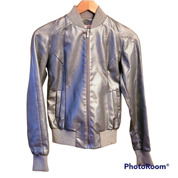 VJC Versace Silver Perforated Jacket - Picture 1 of 14